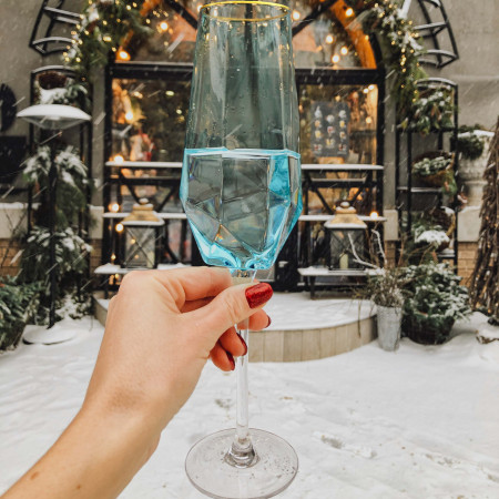 Келих для шампанського Blush blue