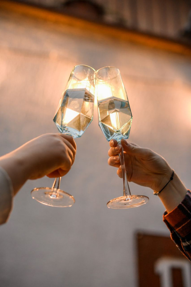 Келих для шампанського Blush blue