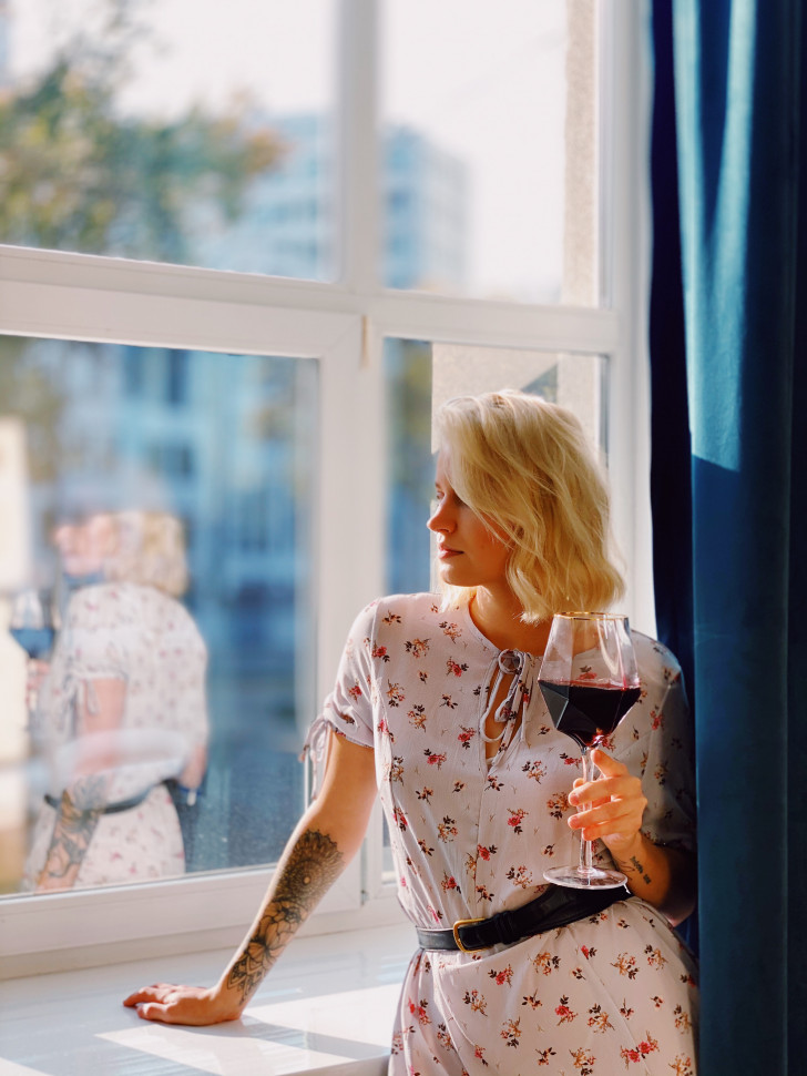 Скляний келих для вина Blush 650 мл (Уцінка)