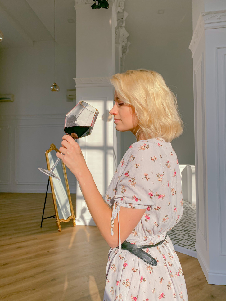 Скляний келих для вина Blush 650 мл (Уцінка)