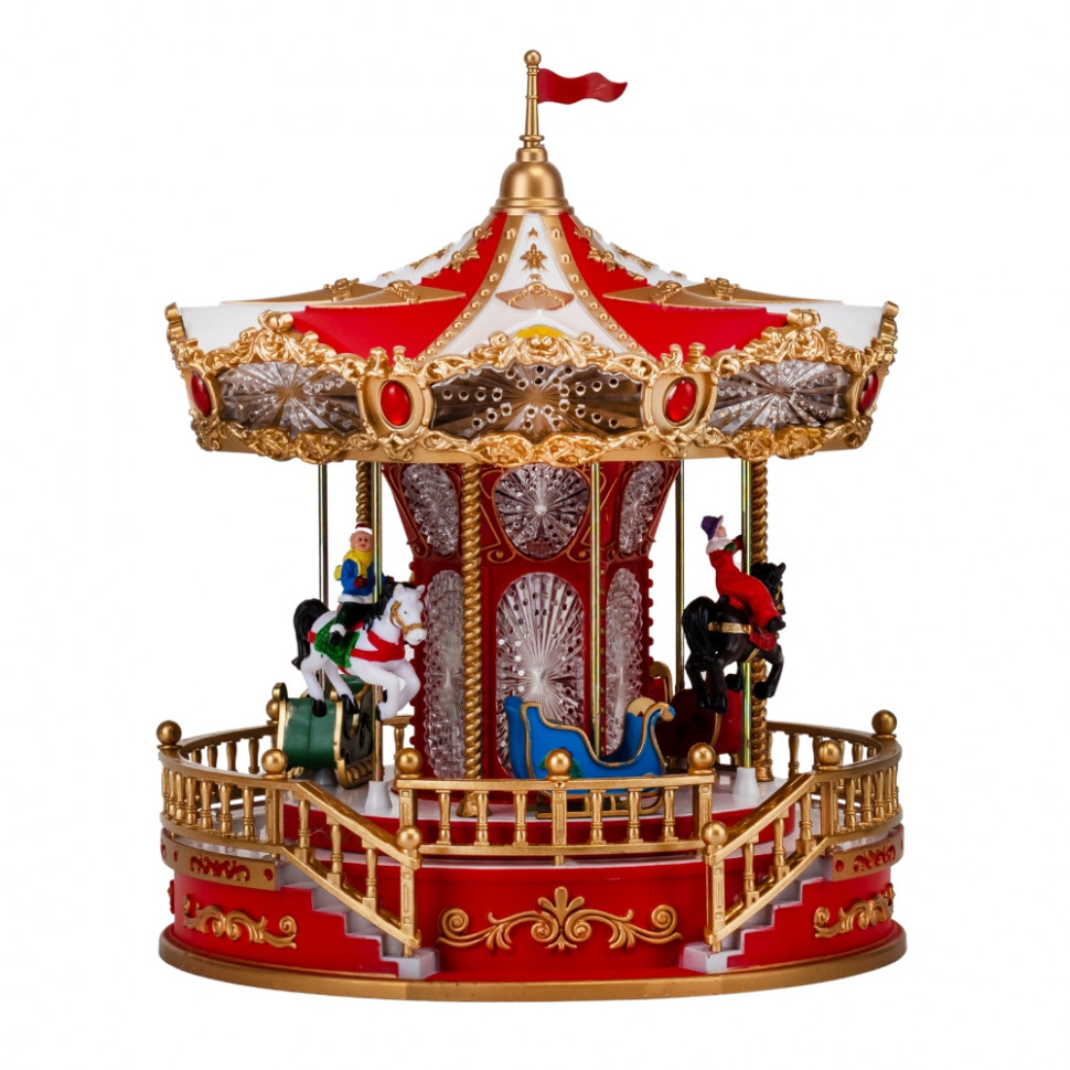 Новогодняя карусель с подсветкой и музыкой Fairytale whirlpool