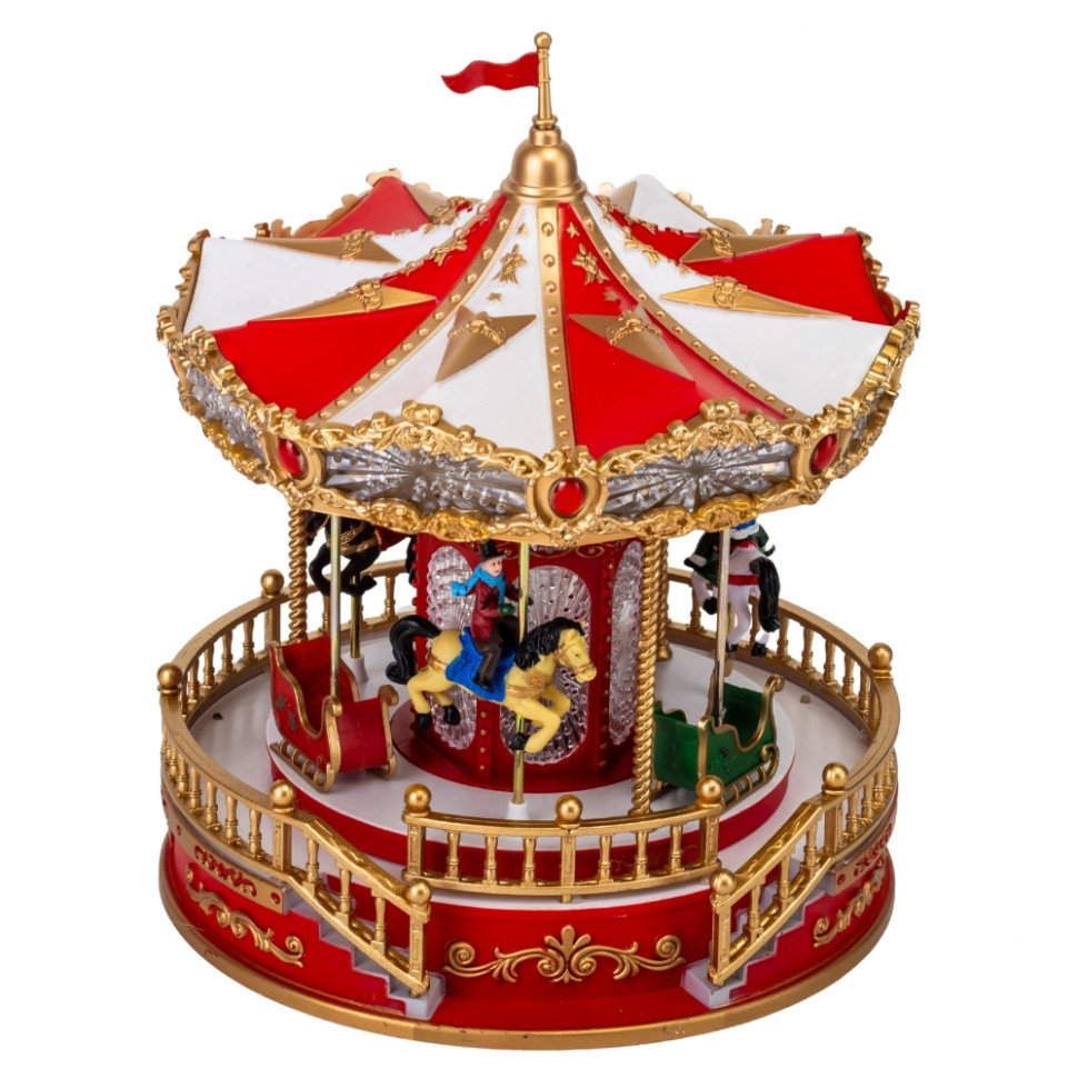 Новогодняя карусель с подсветкой и музыкой Fairytale whirlpool