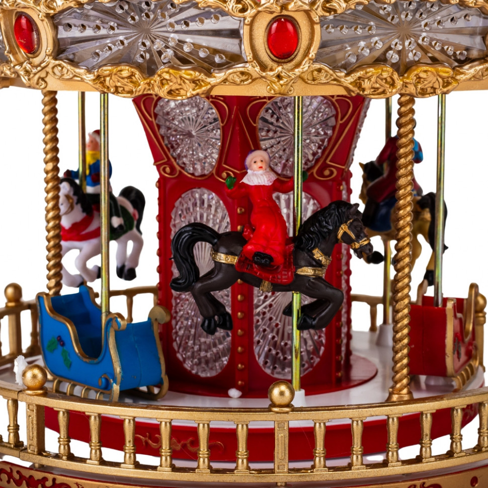 Новогодняя карусель с подсветкой и музыкой Fairytale whirlpool