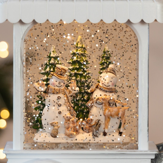 Ліхтар з підсвіткою та музикою Christmas workshops