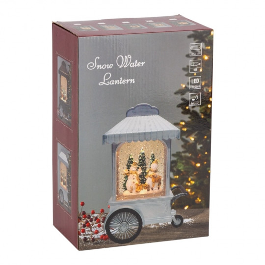 Ліхтар з підсвіткою та музикою Christmas workshops