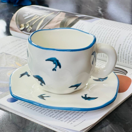 Чашка с блюдцем Gull