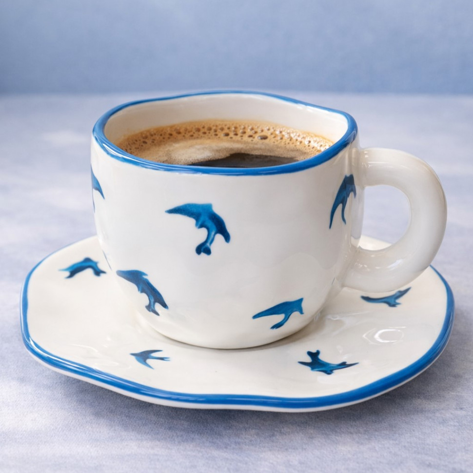 Чашка з блюдцем Gull