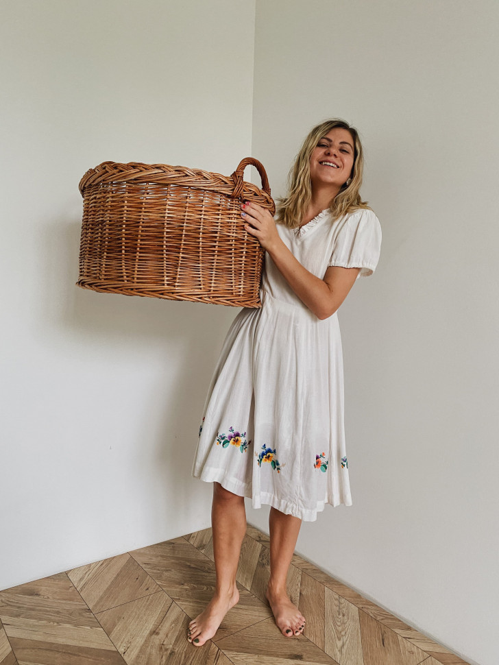 Великий плетений кошик Massive