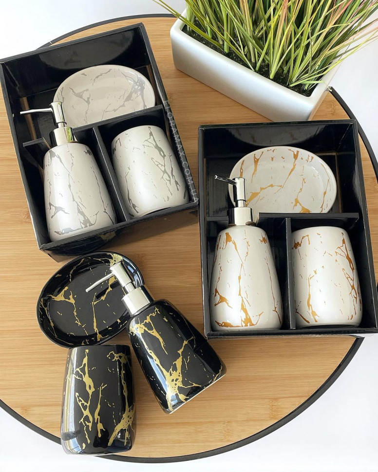 Набір керамічний для ванної кімнати Marble