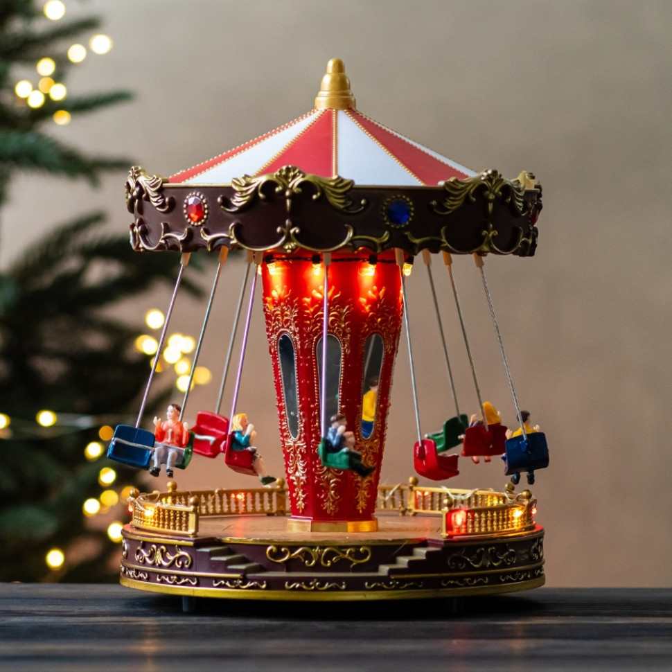 Новорічна карусель з підсвіткою та музикою Children's joy