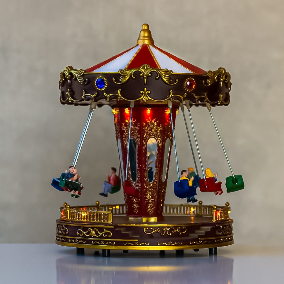 Новорічна карусель з підсвіткою та музикою Children's joy