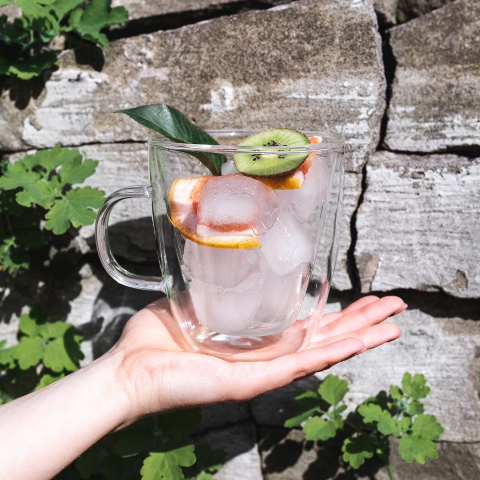 Стеклянная кружка с двойной стенкой Handled (400 мл)