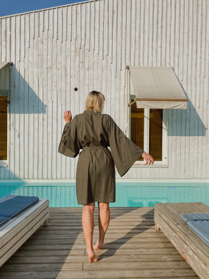 Халат-кимоно Mekong Green