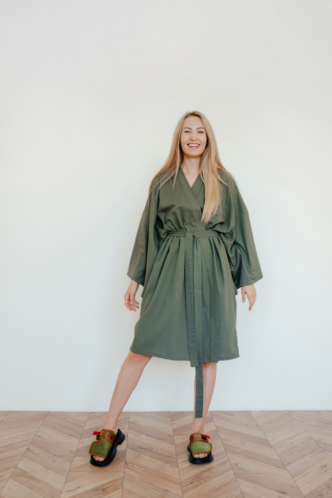 Халат-кимоно Mekong Green