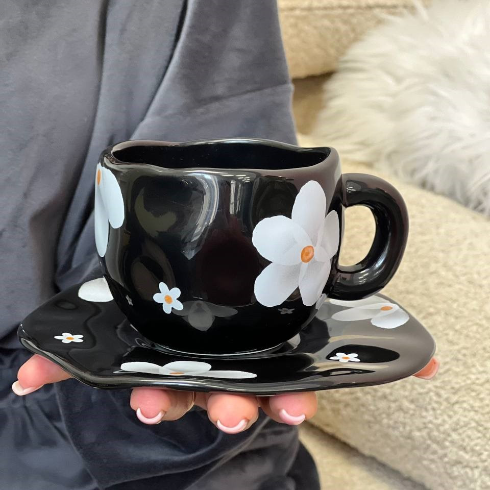 Чашка з блюдцем Silver Flower