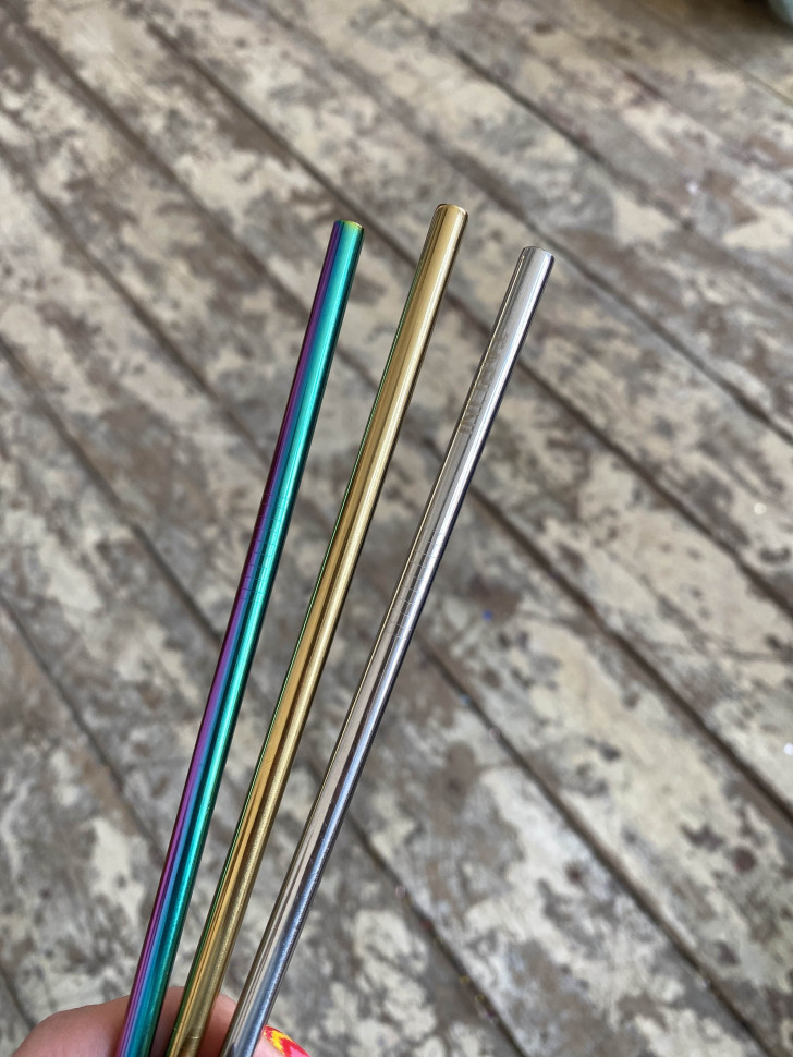 Металлическая трубочка Gold