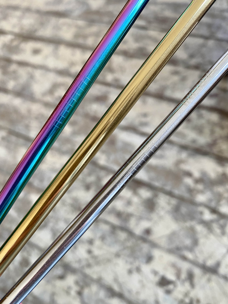 Металлическая трубочка Gold