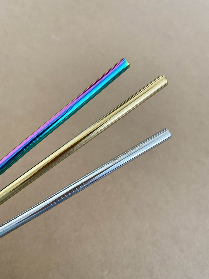 Металлическая трубочка Gold