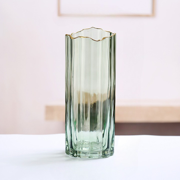Стеклянная ваза Shadow Green