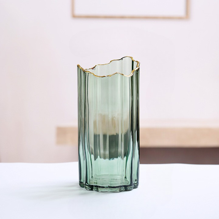 Стеклянная ваза Shadow Green