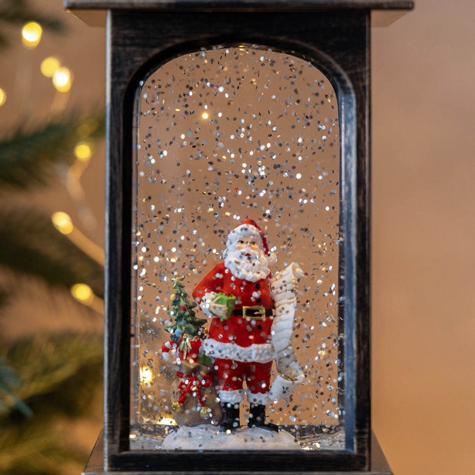 Фонарь с подсветкой и музыкой Santa and New Year's miracles