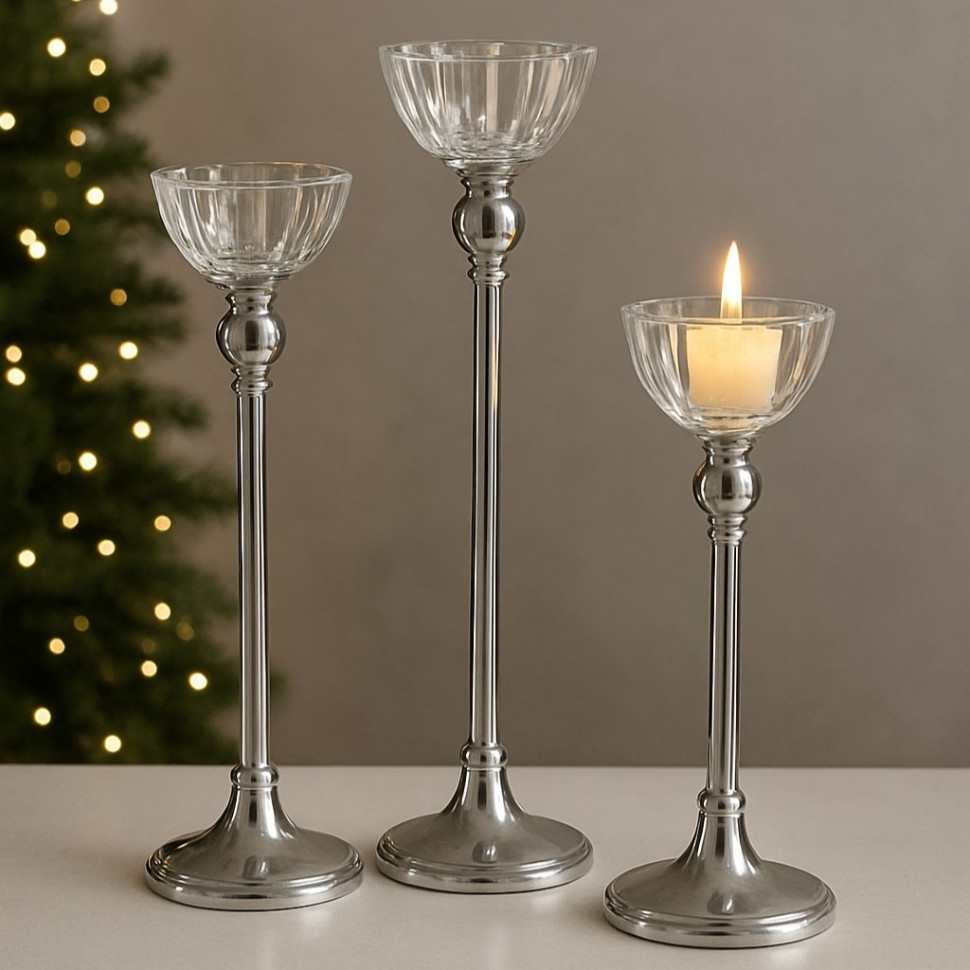 Набір підсвічників Glow of classics 3 шт