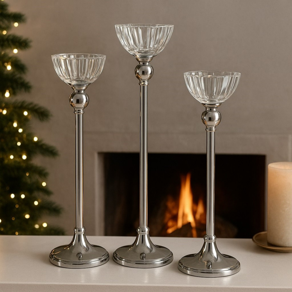 Набір підсвічників Glow of classics 3 шт