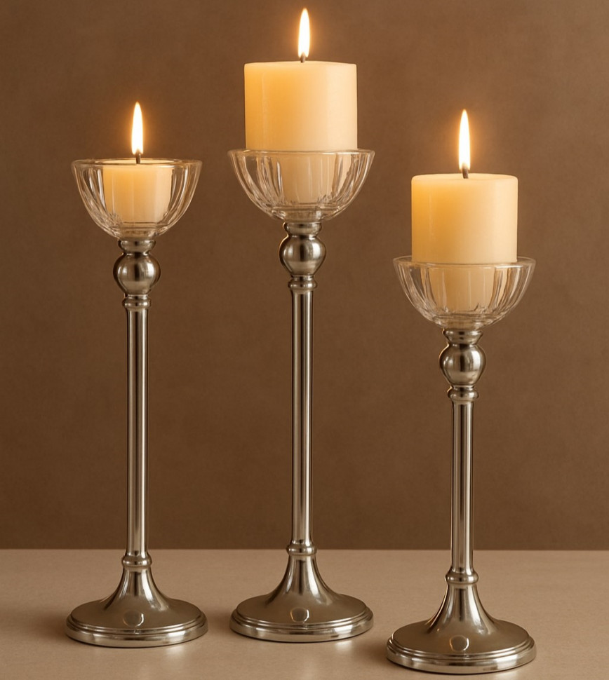 Набір підсвічників Glow of classics 3 шт