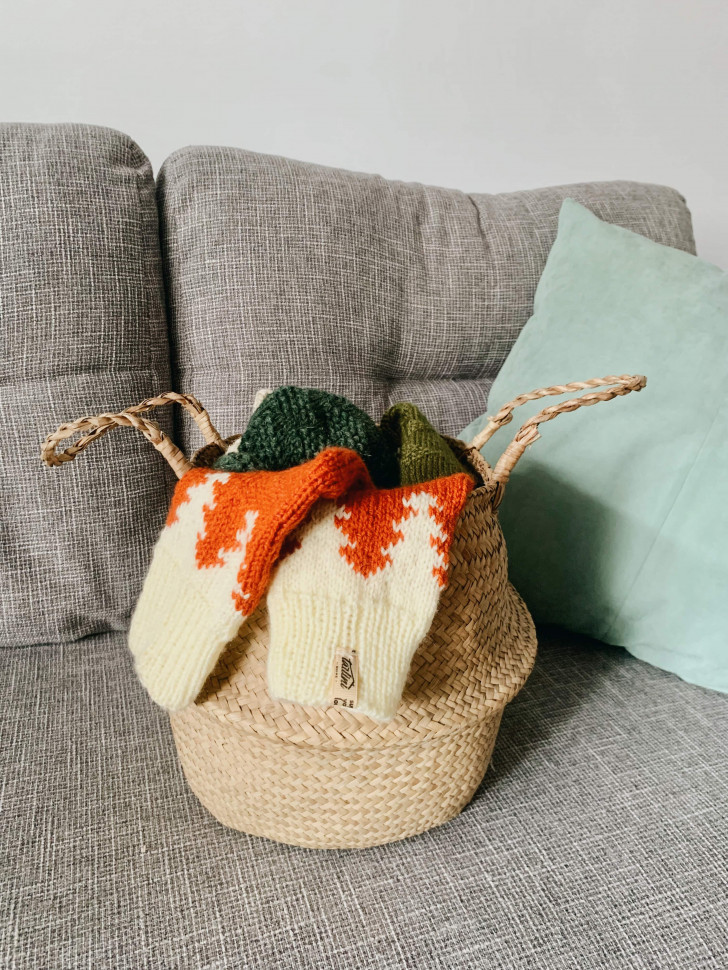 В'язані шкарпетки Wzutti Soft (Світло-коричневі)