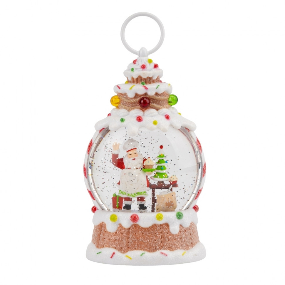 Ліхтар з підсвіткою та музикою Sweet Christmas with Santa