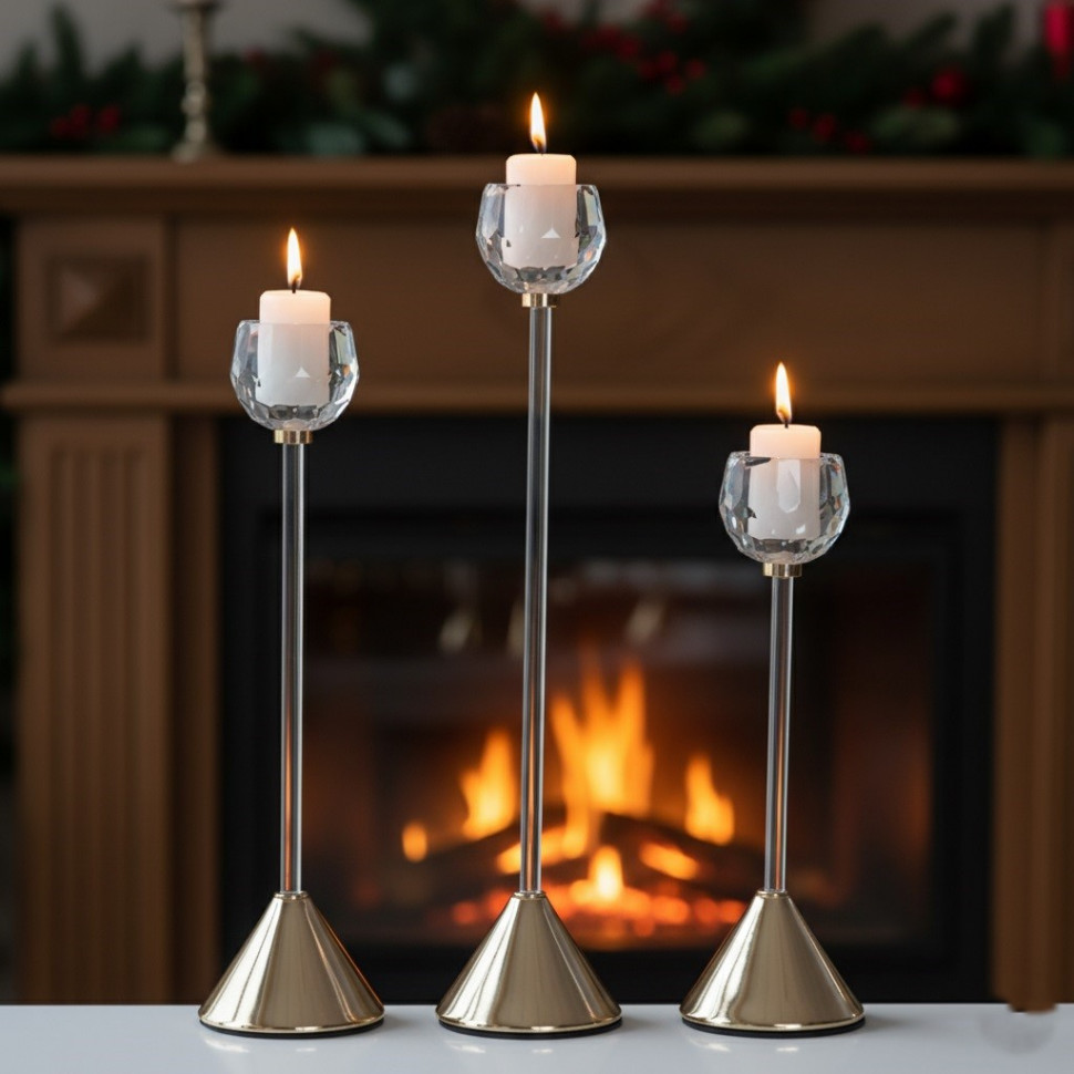 Набір підсвічників Moon rose 3 шт