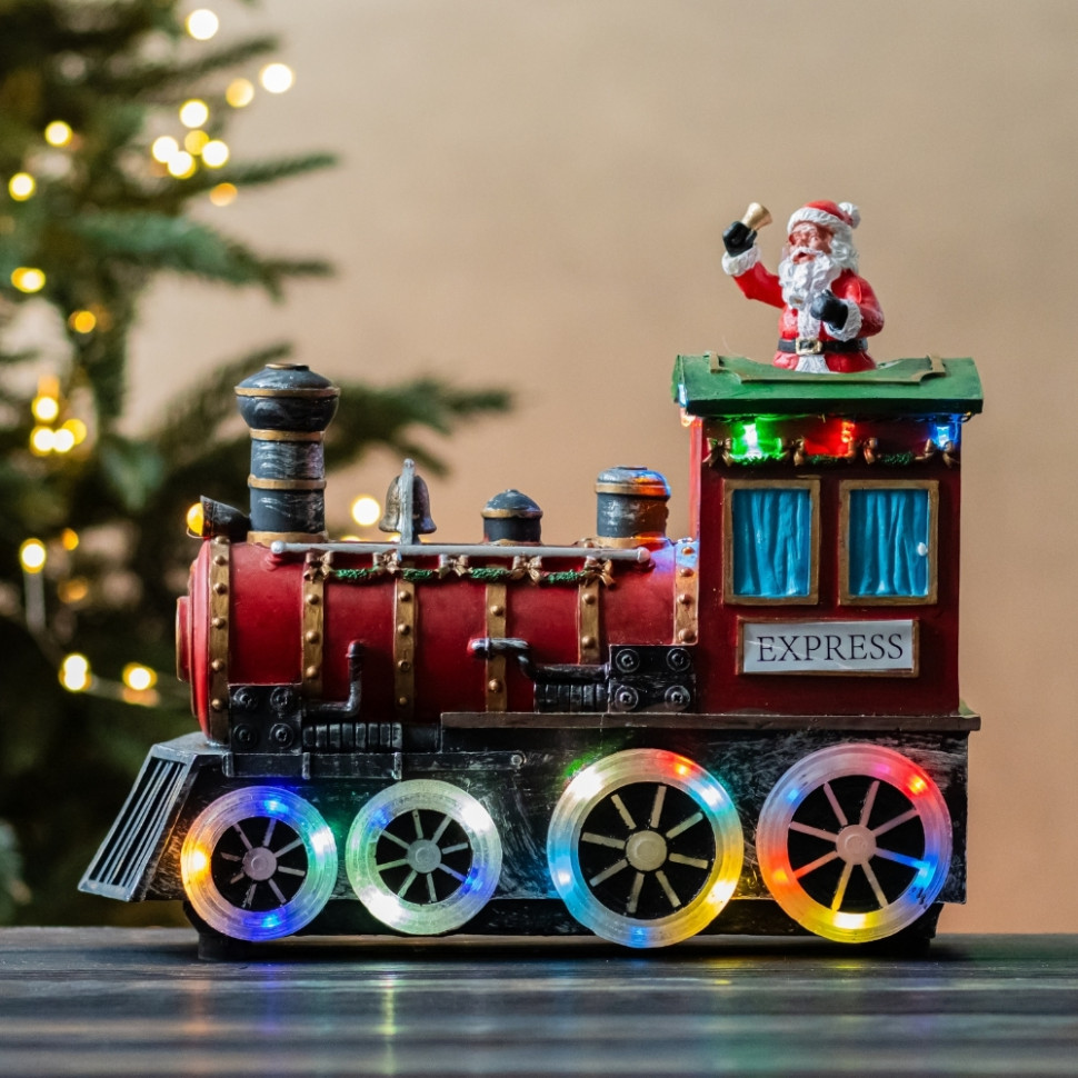 Новорічна карусель з підсвіткою та музикою Christmas Express