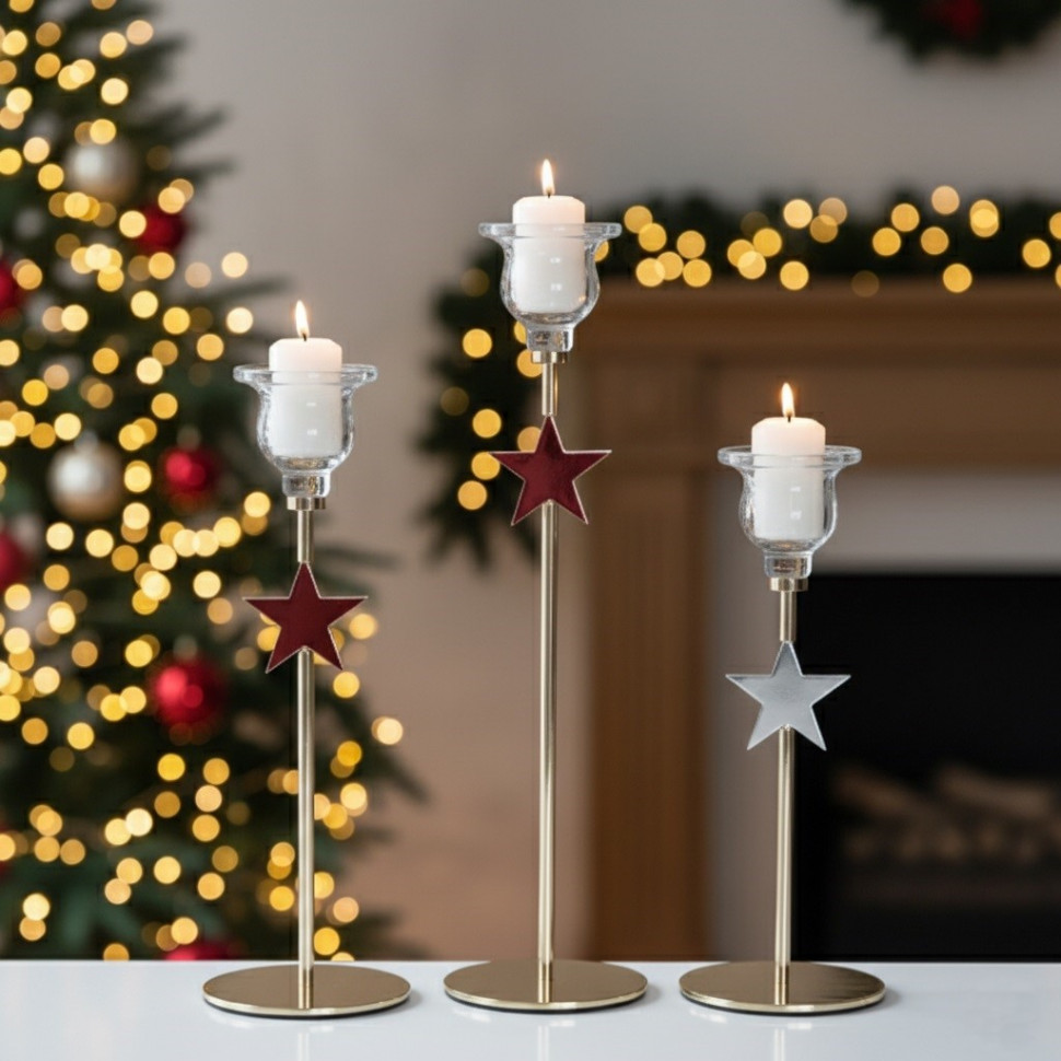 Набір підсвічників Starfire 3 шт