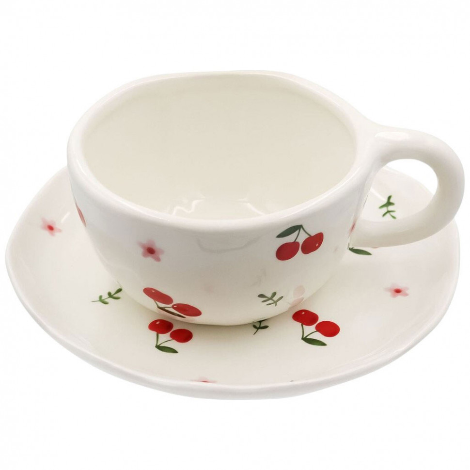 Чашка с блюдцем Mon cher
