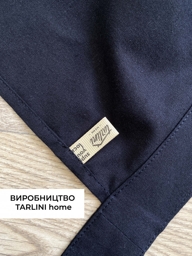 Лляний фартух Grass Black