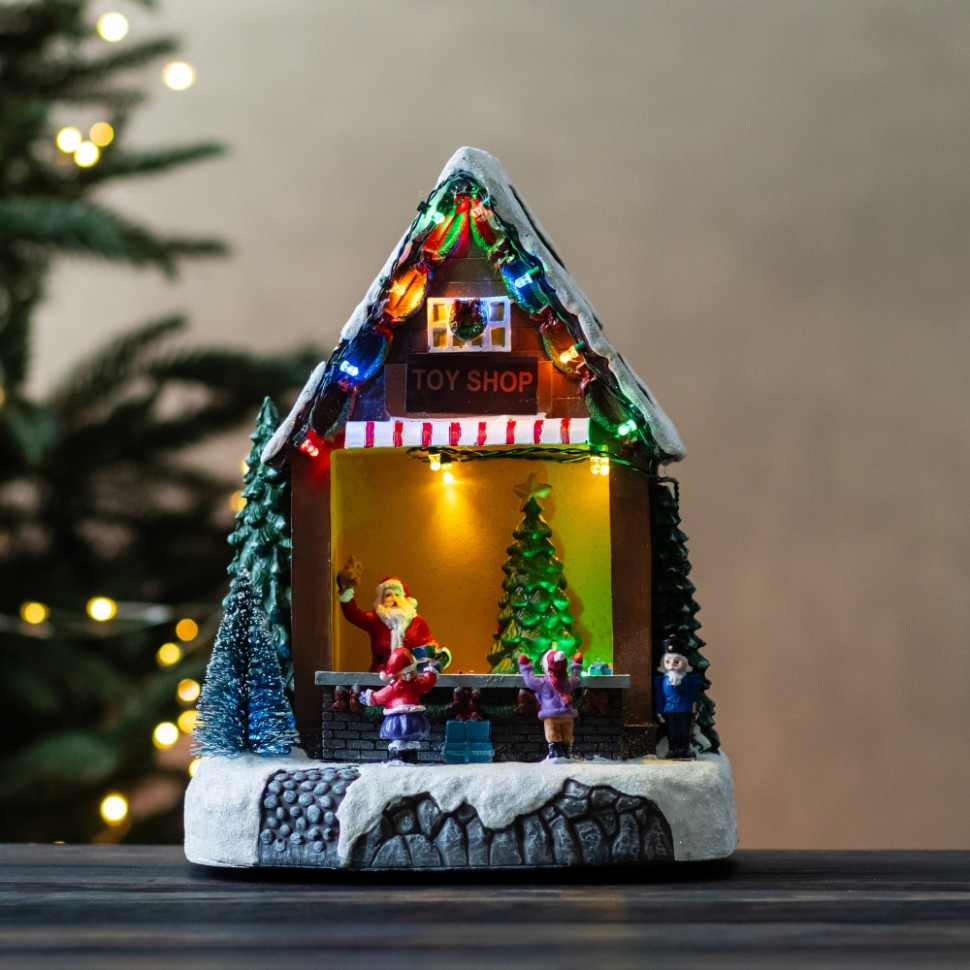 Новорічна карусель з підсвіткою та музикою Santa at the fair