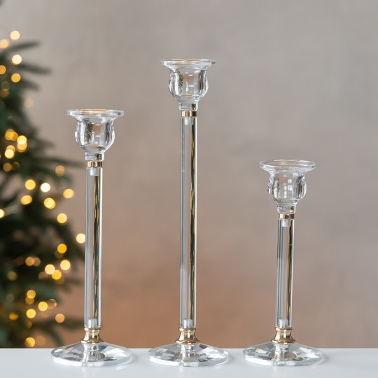 Набір підсвічників Light of transparency 3 шт