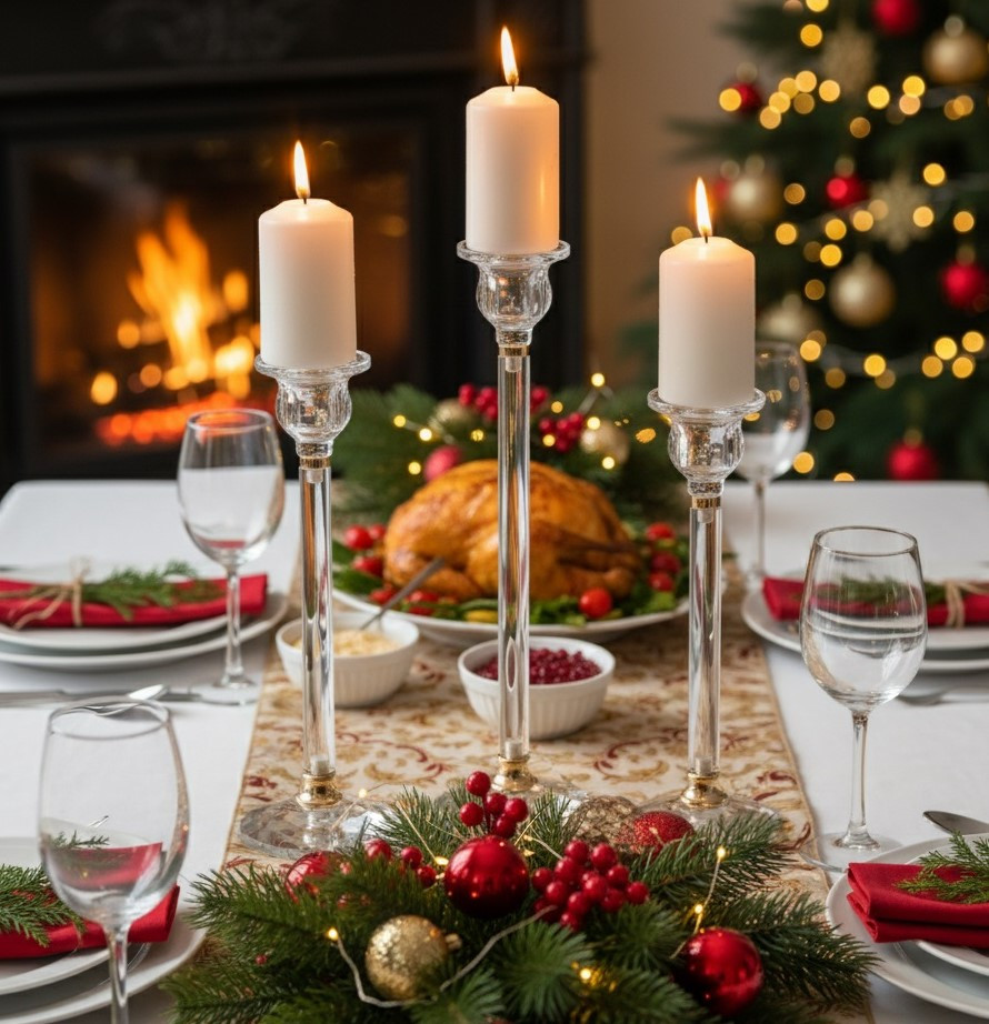 Набір підсвічників Light of transparency 3 шт