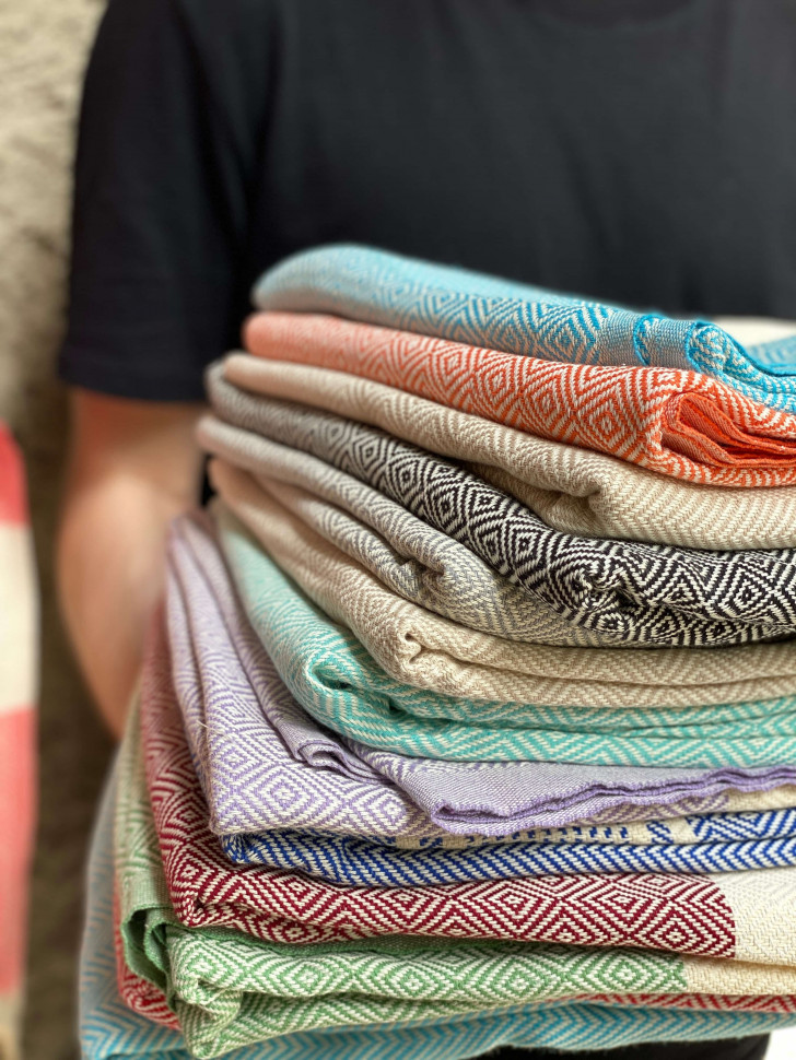 Жакардовий пляжний рушник Kitto