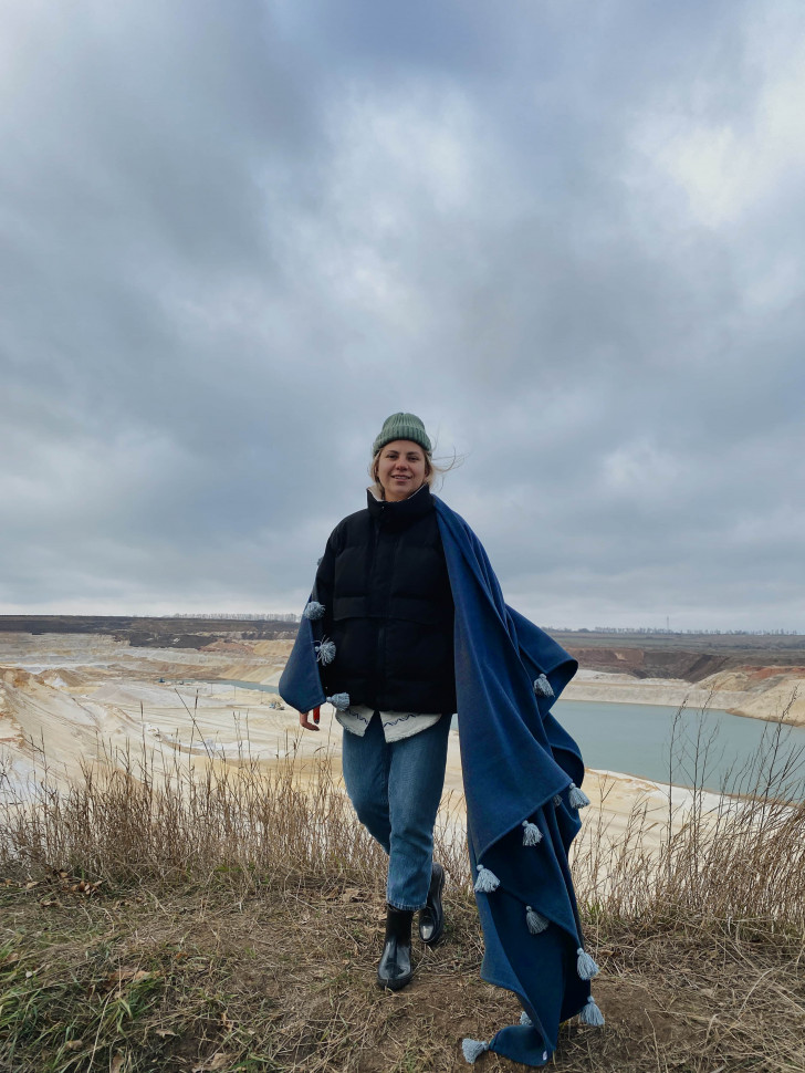 Кашеміровий плед та чашка з подвійним дном Uyt