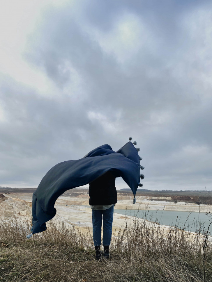 Кашеміровий плед та чашка з подвійним дном Uyt