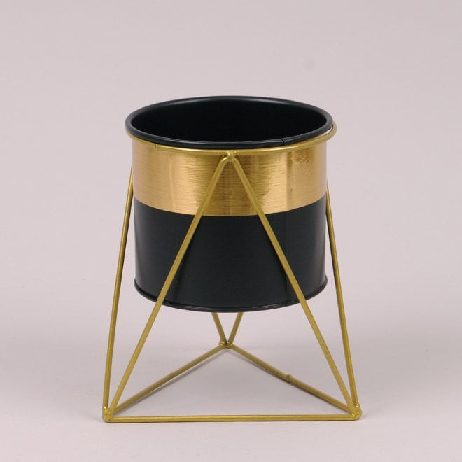 Металеве кашпо на підставці Delta