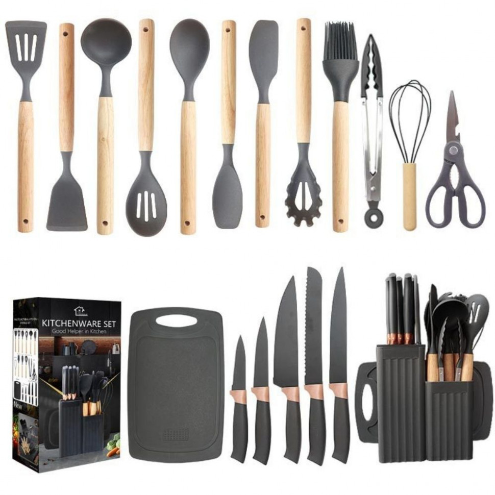 Набор кухонныx принадлежностей + набор ножей Zepline