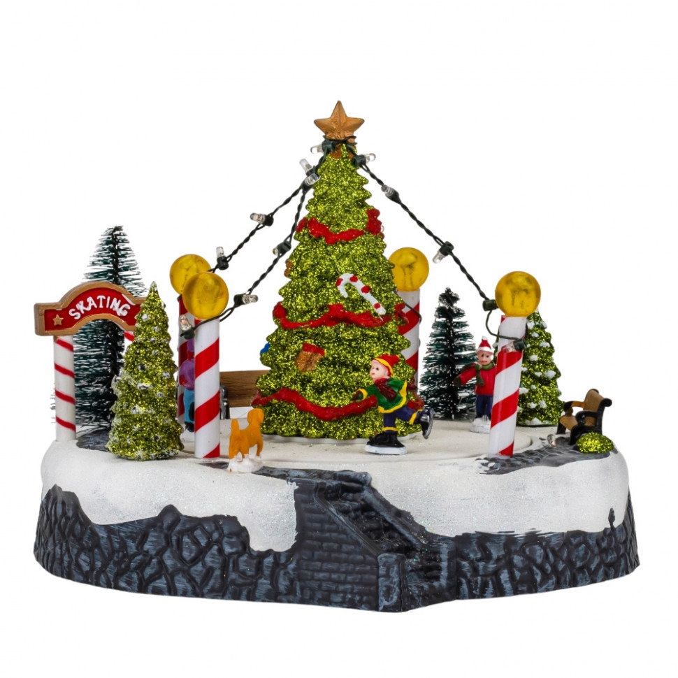 Новорічна карусель з підсвіткою та музикою Christmas tree