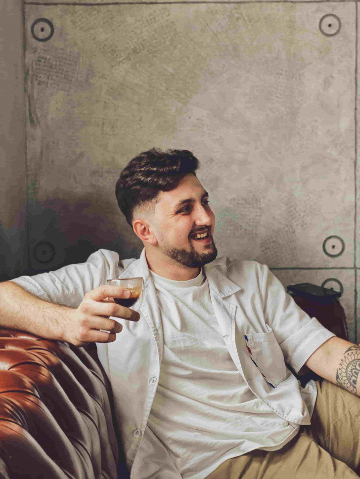 Стеклянный стакан с подставкой Ristretto 