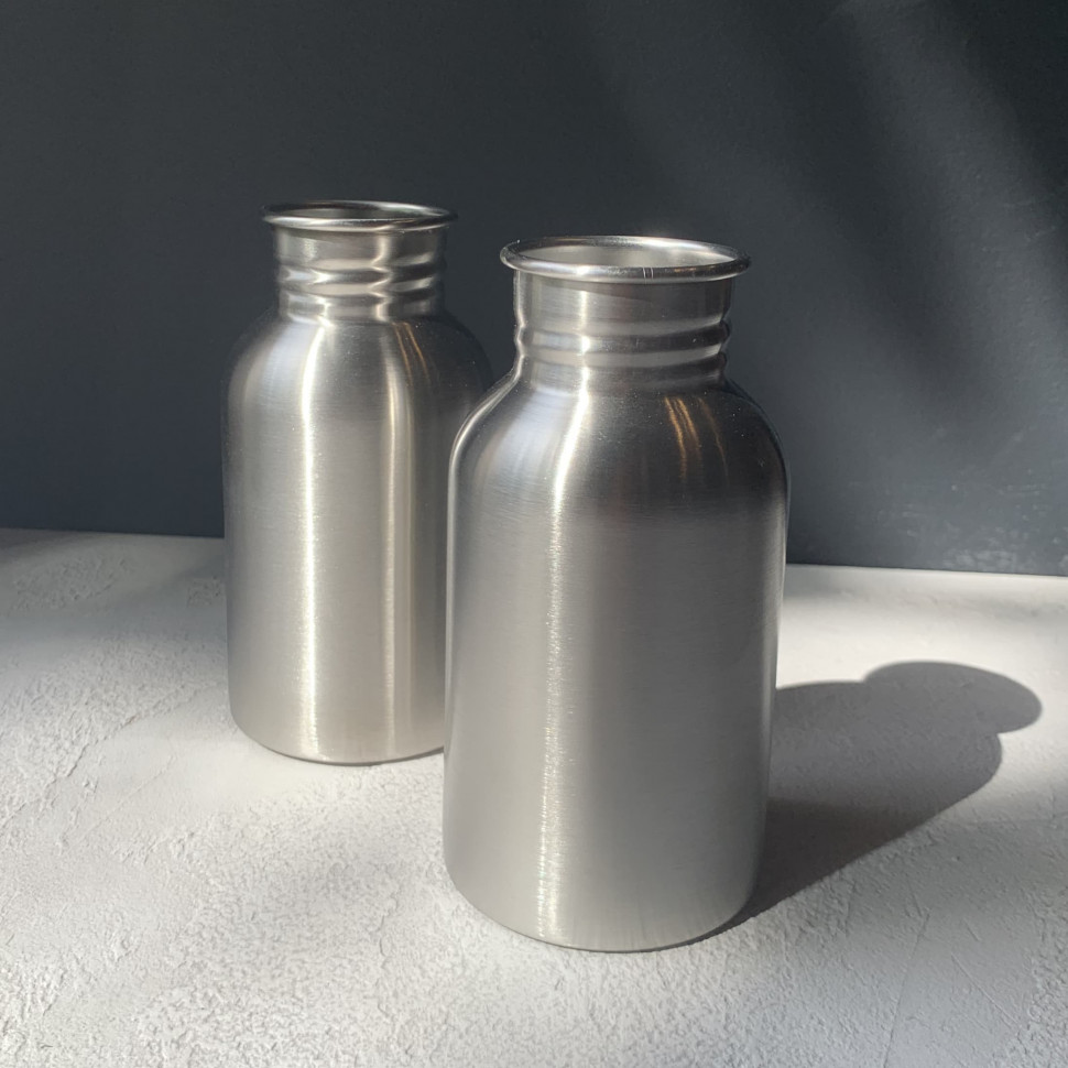 Бутылка для воды 450 мл Balance silver (Без крышки)