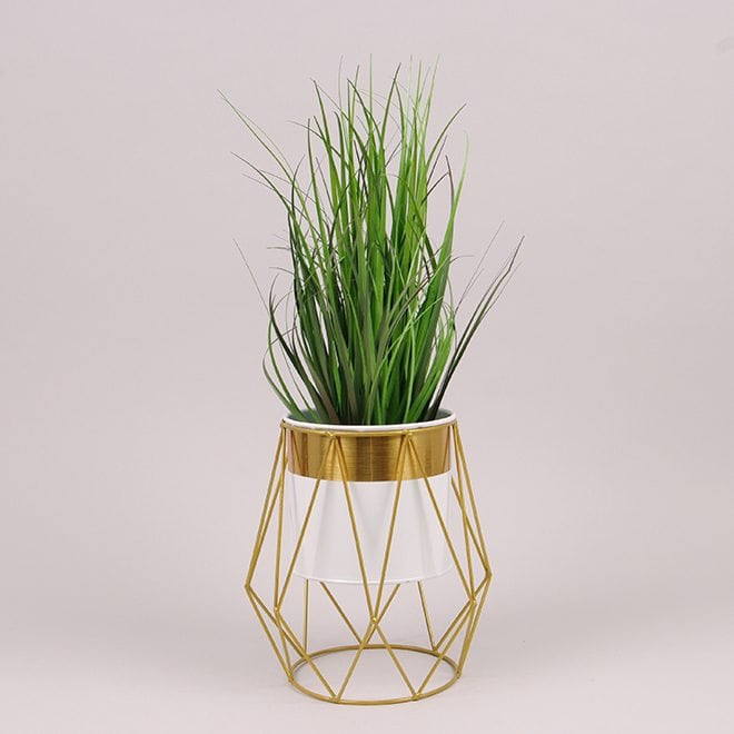 Металеве кашпо на підставці  Rhombus