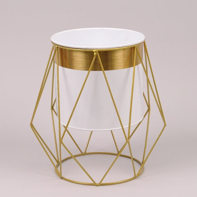 Металеве кашпо на підставці  Rhombus