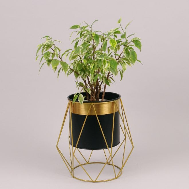 Металеве кашпо на підставці  Rhombus