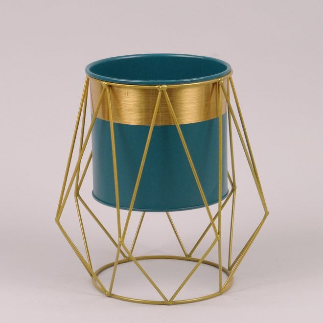 Металеве кашпо на підставці  Rhombus